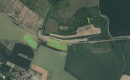 Prodej pole 16 232 m², Děčany - Solany, okres Litoměřice
