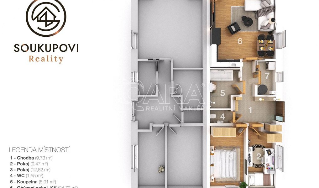Prodej bytu 3+kk 68 m², Olešná – náhled fotky 3