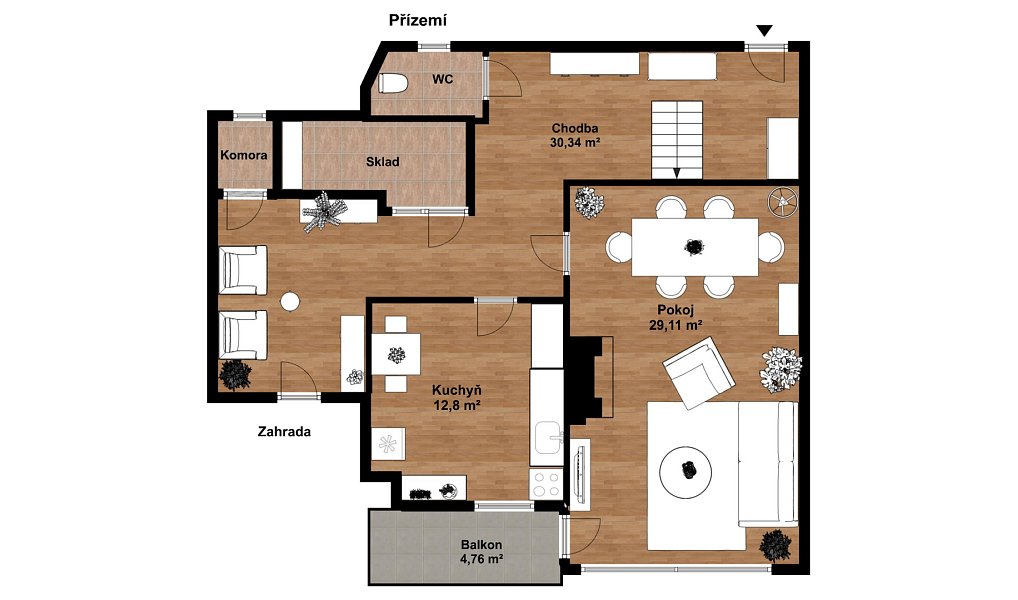Prodej domu 162 m² s pozemkem 698 m², Kunčice nad Labem – náhled fotky 30
