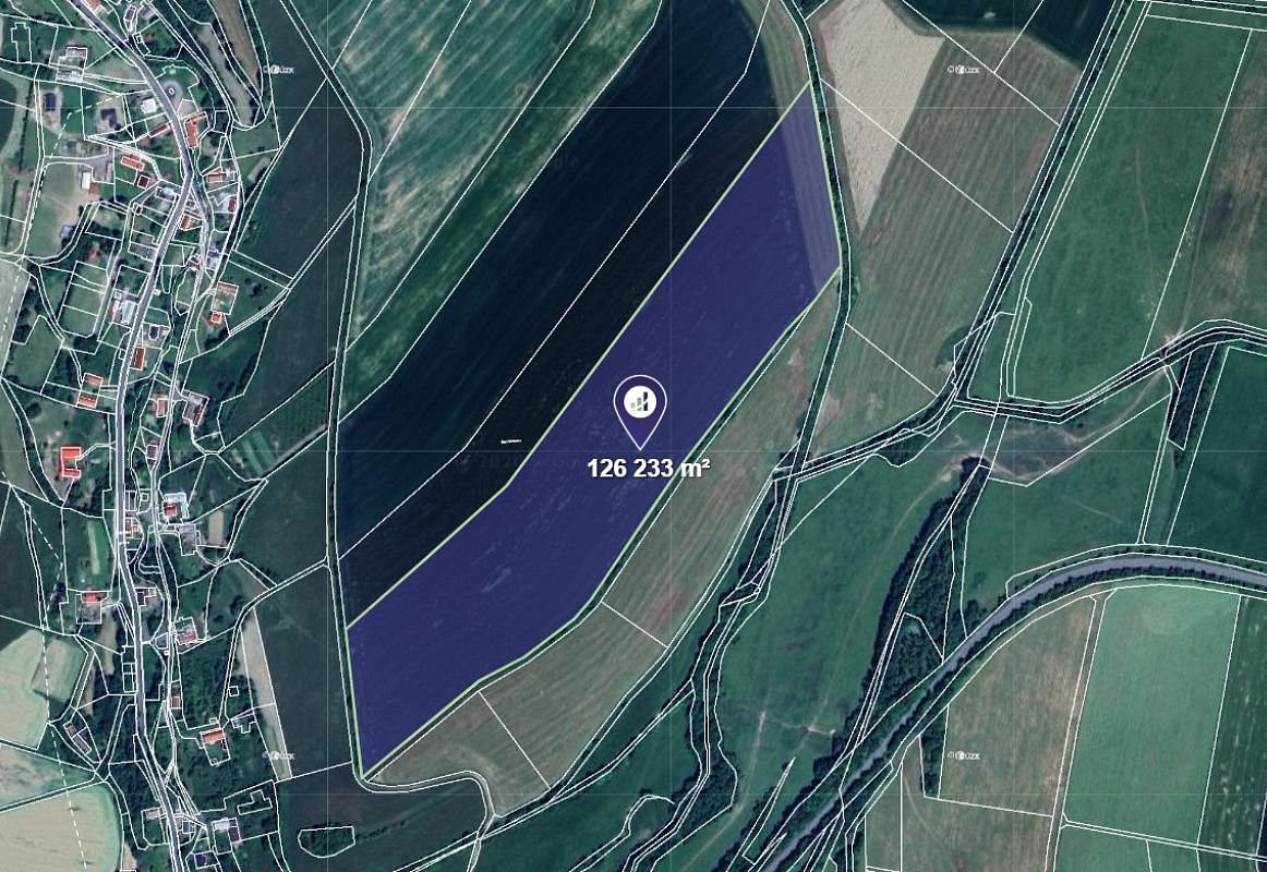 Prodej pole 126 233 m² rezervováno