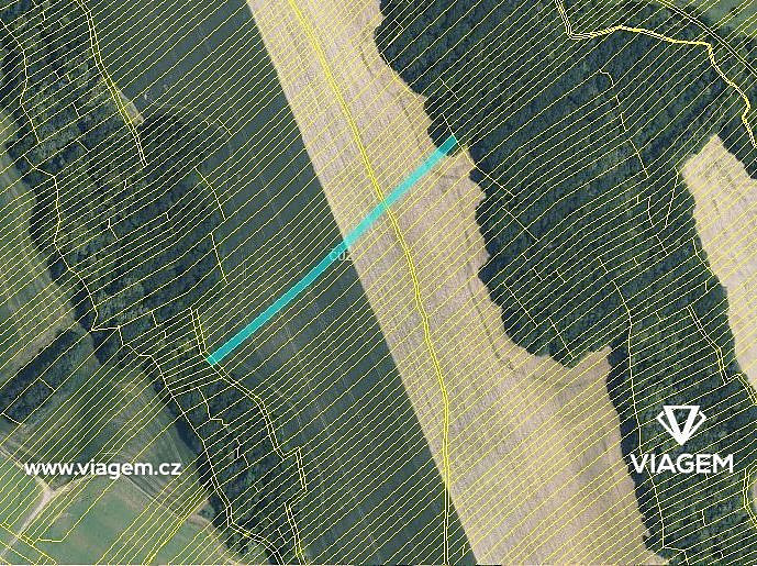Prodej pole 899 m², Popovice