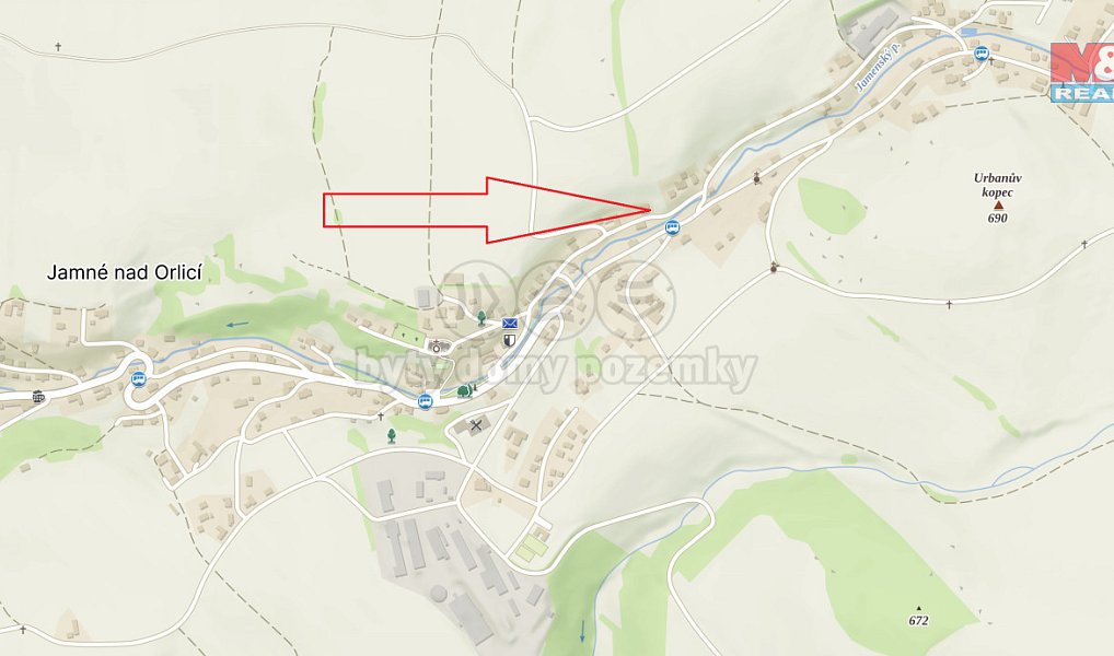 Prodej stavebního pozemku 604 m², Jamné nad Orlicí – náhled fotky 9