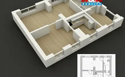 Prodej bytu 2+1 72 m², Hejnice, okres Liberec