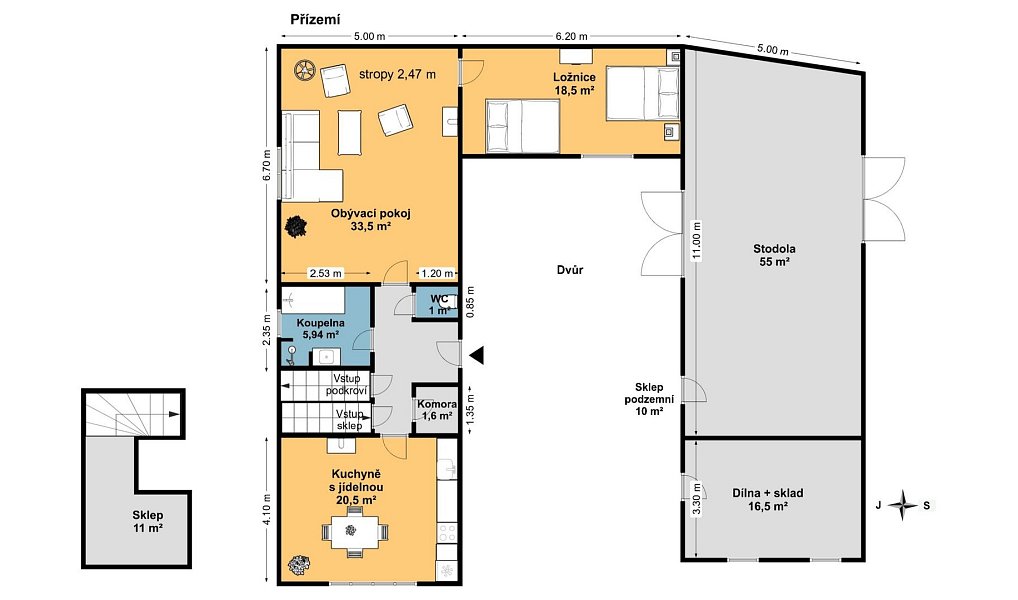 Prodej chaty/chalupy 95 m² s pozemkem 842 m², Řemíčov – náhled fotky 46