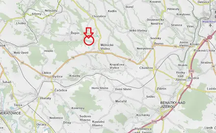 Prodej lesa 4 059 m², Mělnické Vtelno - Drnovice