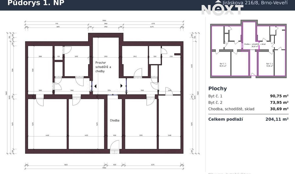 Prodej nájemního domu, činžáku 815 m², Brno – náhled fotky 13