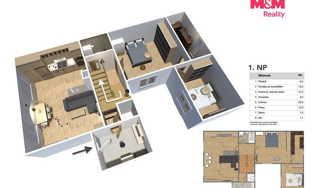 Prodej domu 131 m² s pozemkem 1 031 m², Měchenice – náhled fotky 6