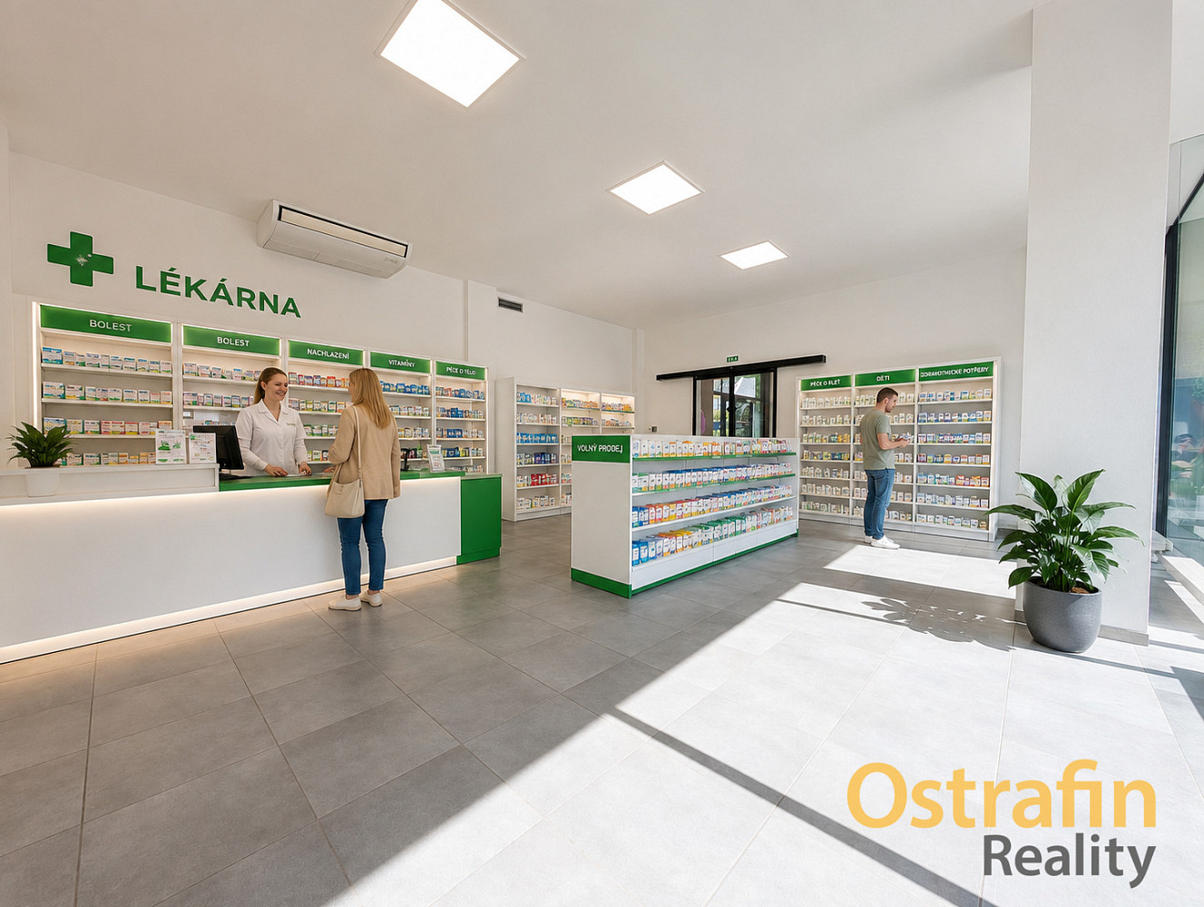 Pronájem obchodních prostor 150 m²