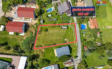 Prodej stavebního pozemku 932 m², Jezbořice, okres Pardubice