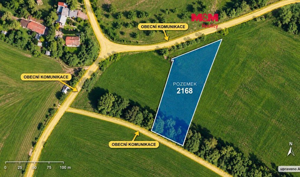 Prodej pozemku, 1739 m², Zlín, Rudimov