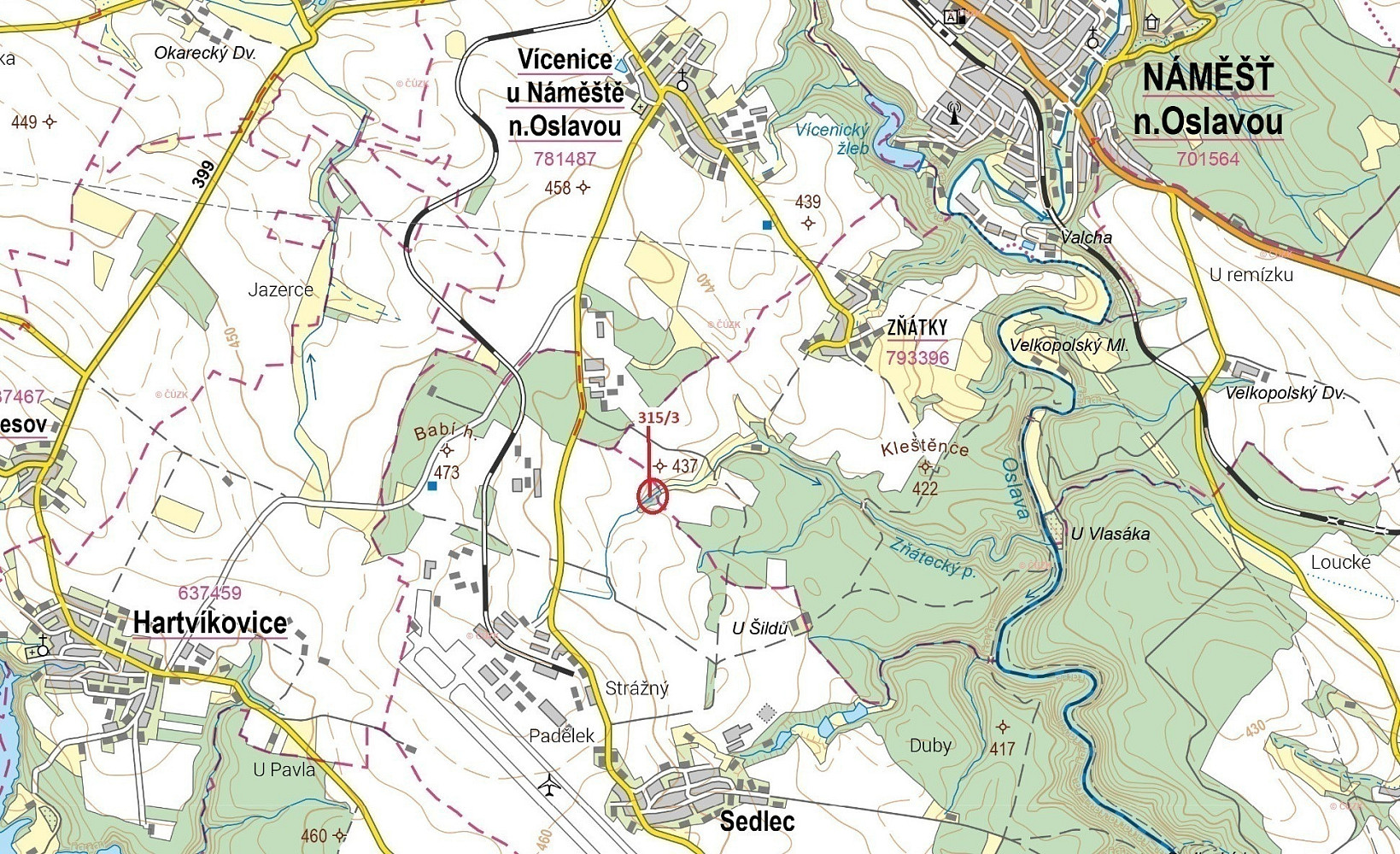 Dražba pozemku 798 m²