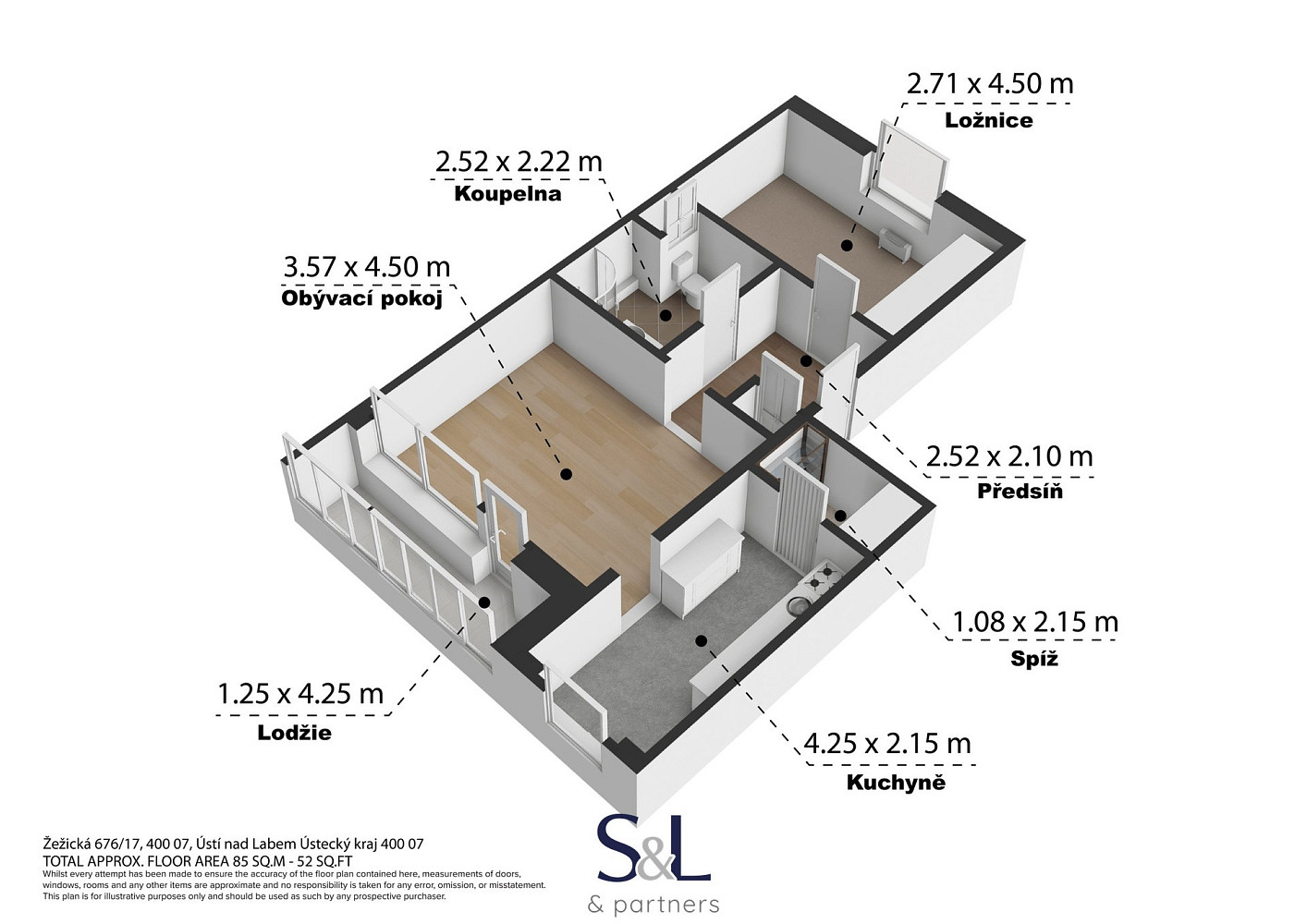 Prodej bytu 2+1 58 m² – fotografie 2