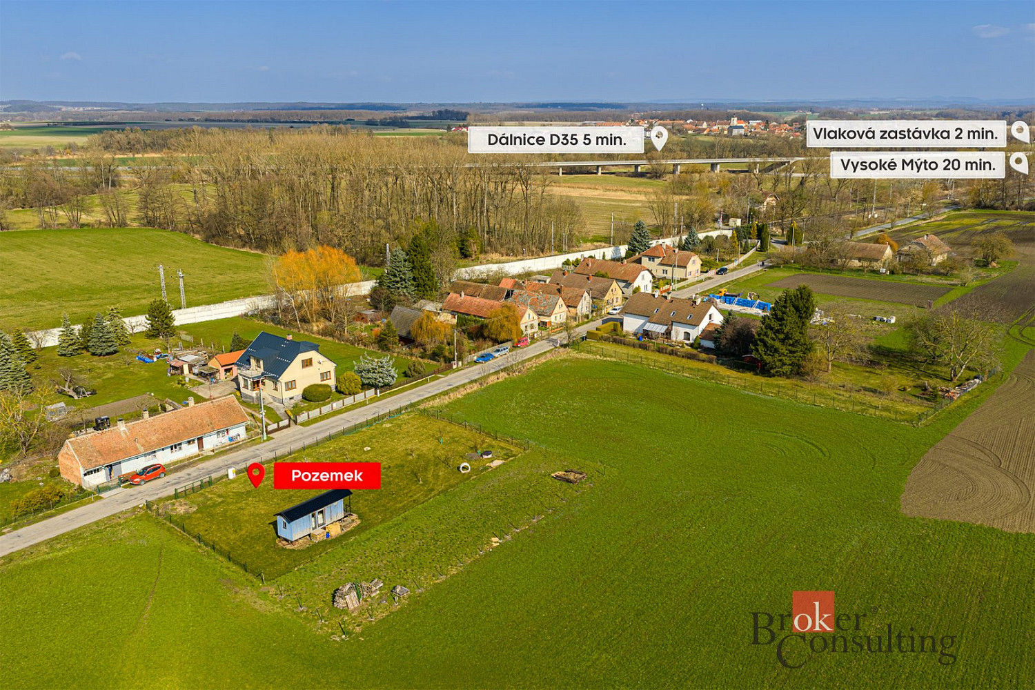 Prodej stavebního pozemku 840 m²