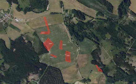 Prodej pole 22 408 m², Uhelná Příbram, okres Havlíčkův Brod