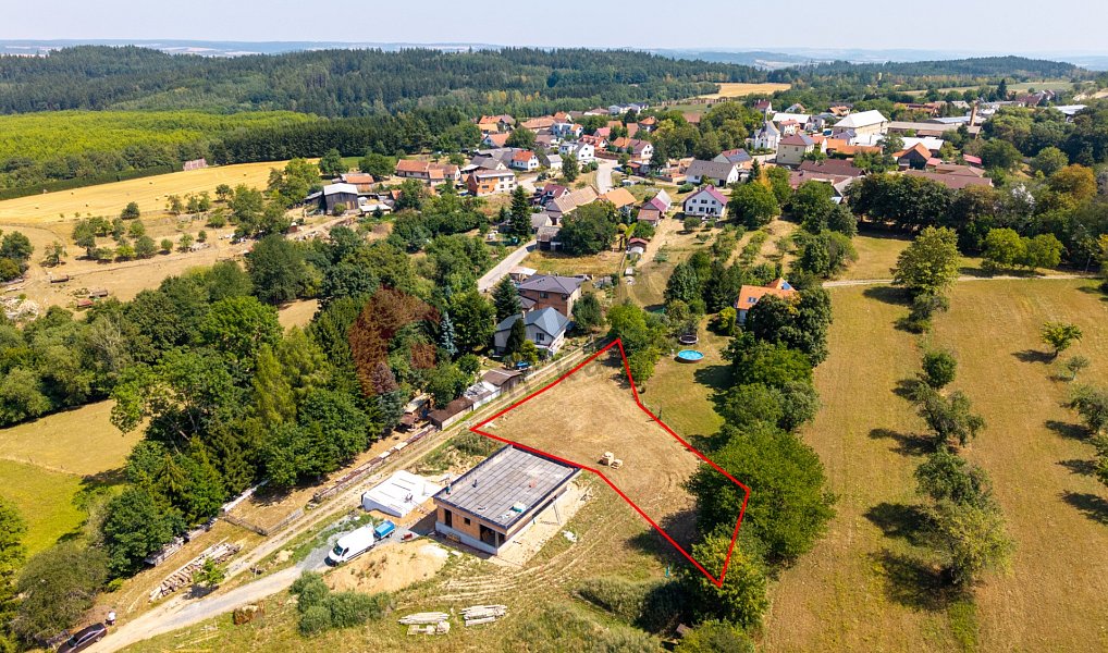 Prodej stavebního pozemku 1 251 m², Psáře – náhled fotky 9