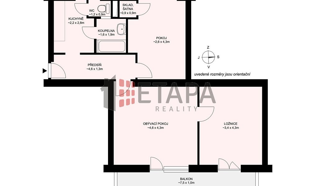 Prodej bytu 2+1 68 m², České Budějovice – náhled fotky 15