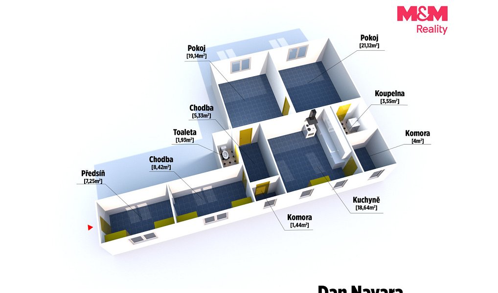 Pronájem bytu 2+1 90 m², Plzeň – náhled fotky 2