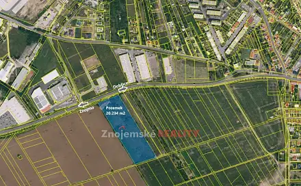 Prodej pozemku 20 234 m², Znojmo