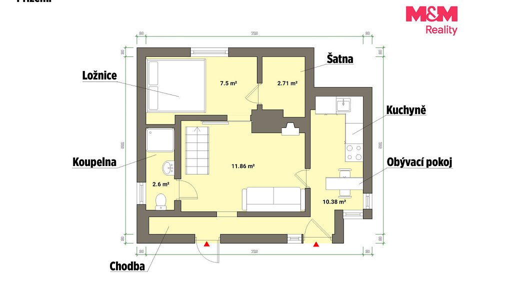 Prodej chaty/chalupy 35 m² s pozemkem 331 m², Cheb – náhled fotky 4