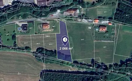 Prodej stavebního pozemku 2 066 m², Prlov, okres Vsetín