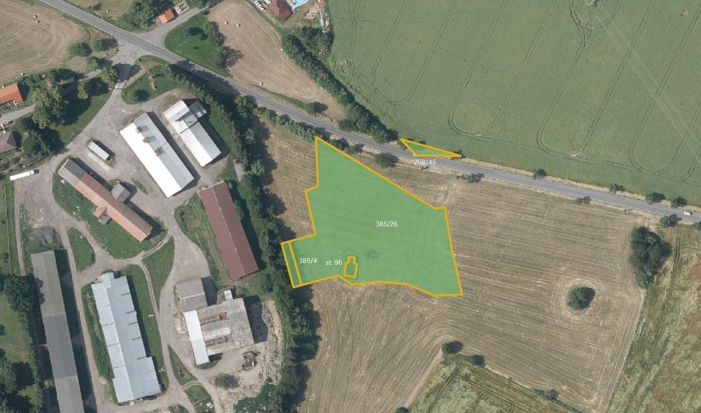 Prodej pozemku, 73439 m², Kutná Hora, Onomyšl