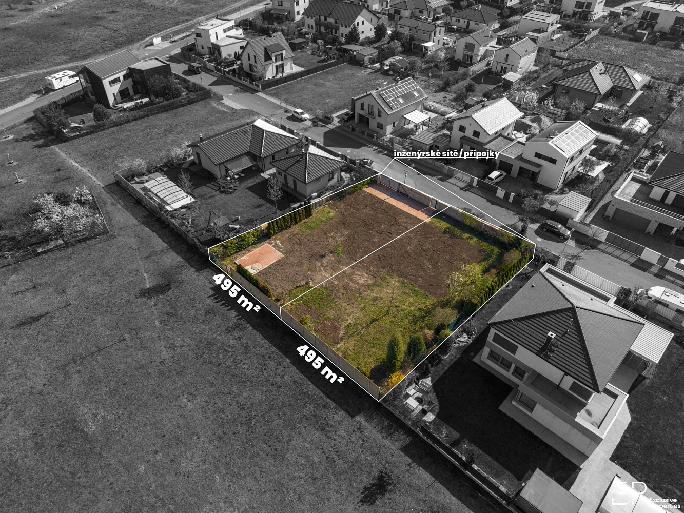 Prodej stavebního pozemku 990 m² Ul. Konětopská, Brandýs nad Labem Stará Boleslav – pohled 4