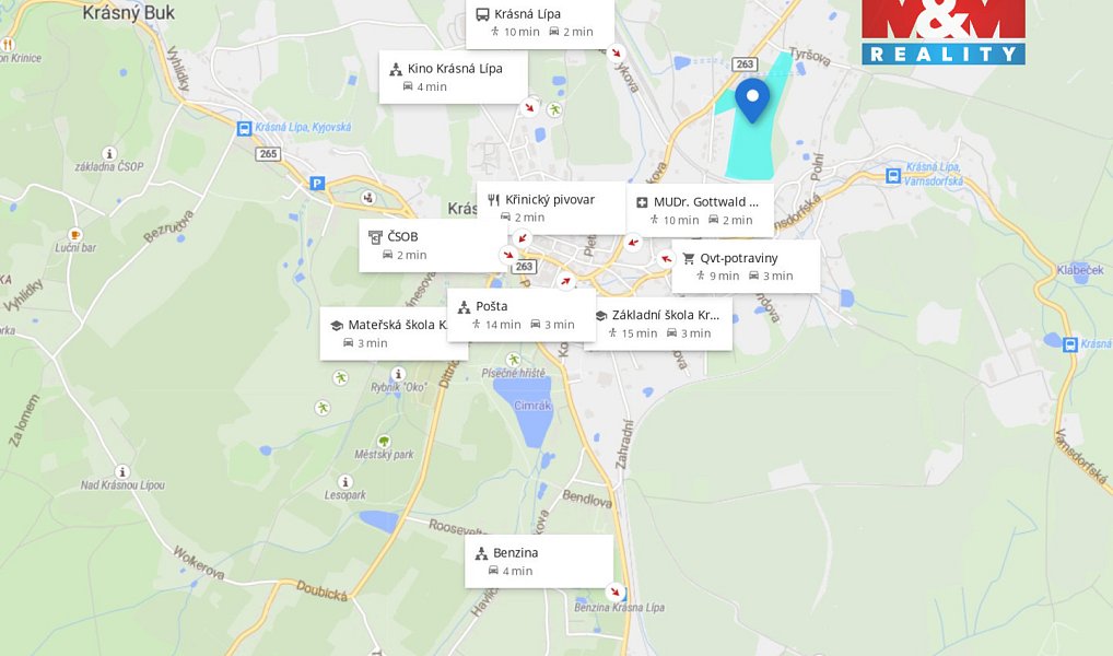 Prodej stavebního pozemku 1 591 m², Krásná Lípa – náhled fotky 11