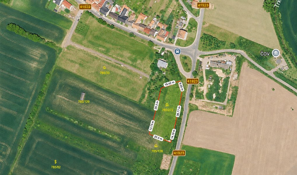 Prodej stavebního pozemku 896 m², Násedlovice – náhled fotky 3