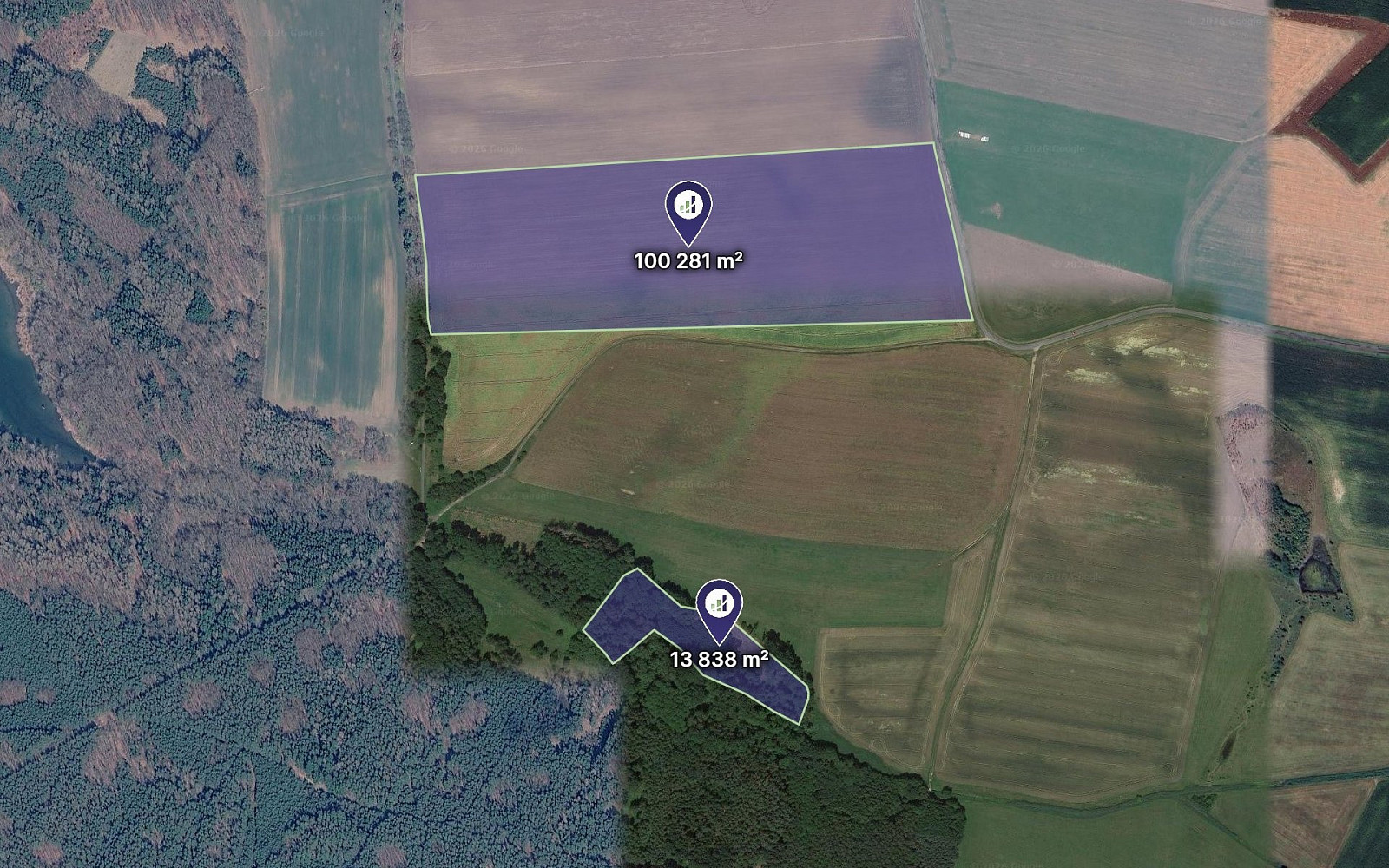 Prodej pole 114 119 m²
