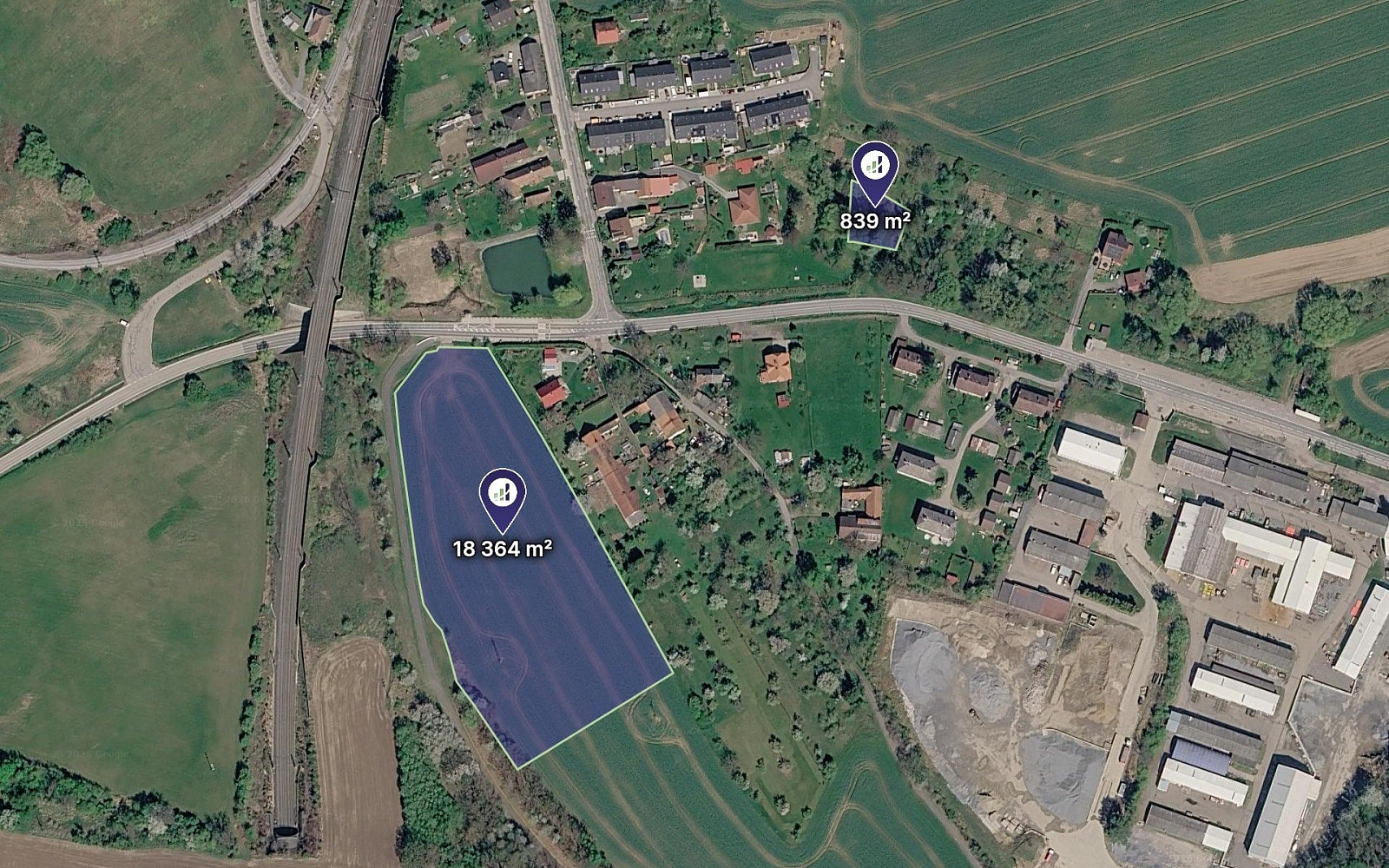 Prodej pole 9 602 m²