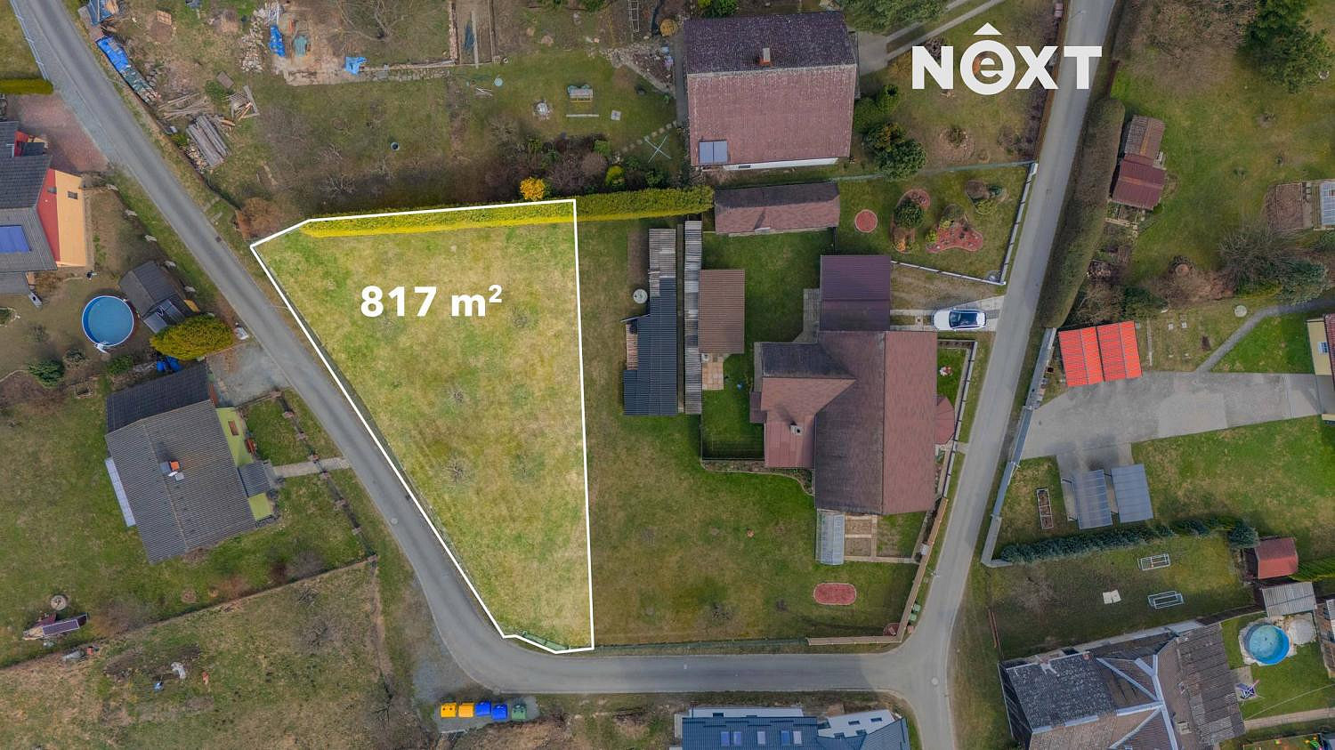 Prodej stavebního pozemku 817 m²