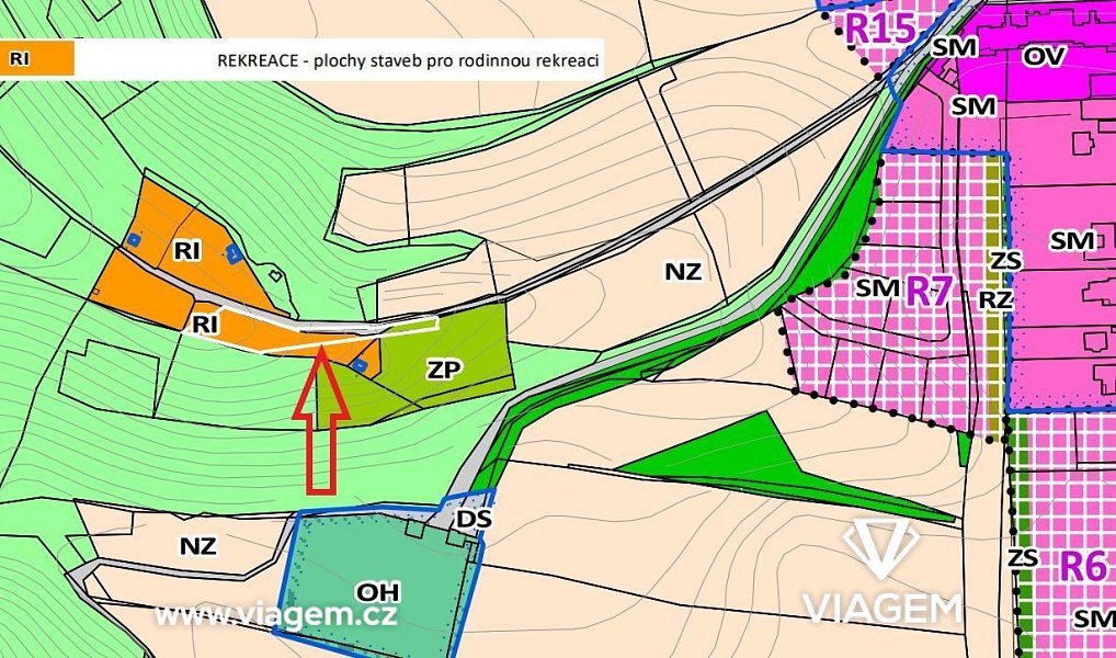 Prodej stavebního pozemku 655 m², Vinařice – náhled fotky 4