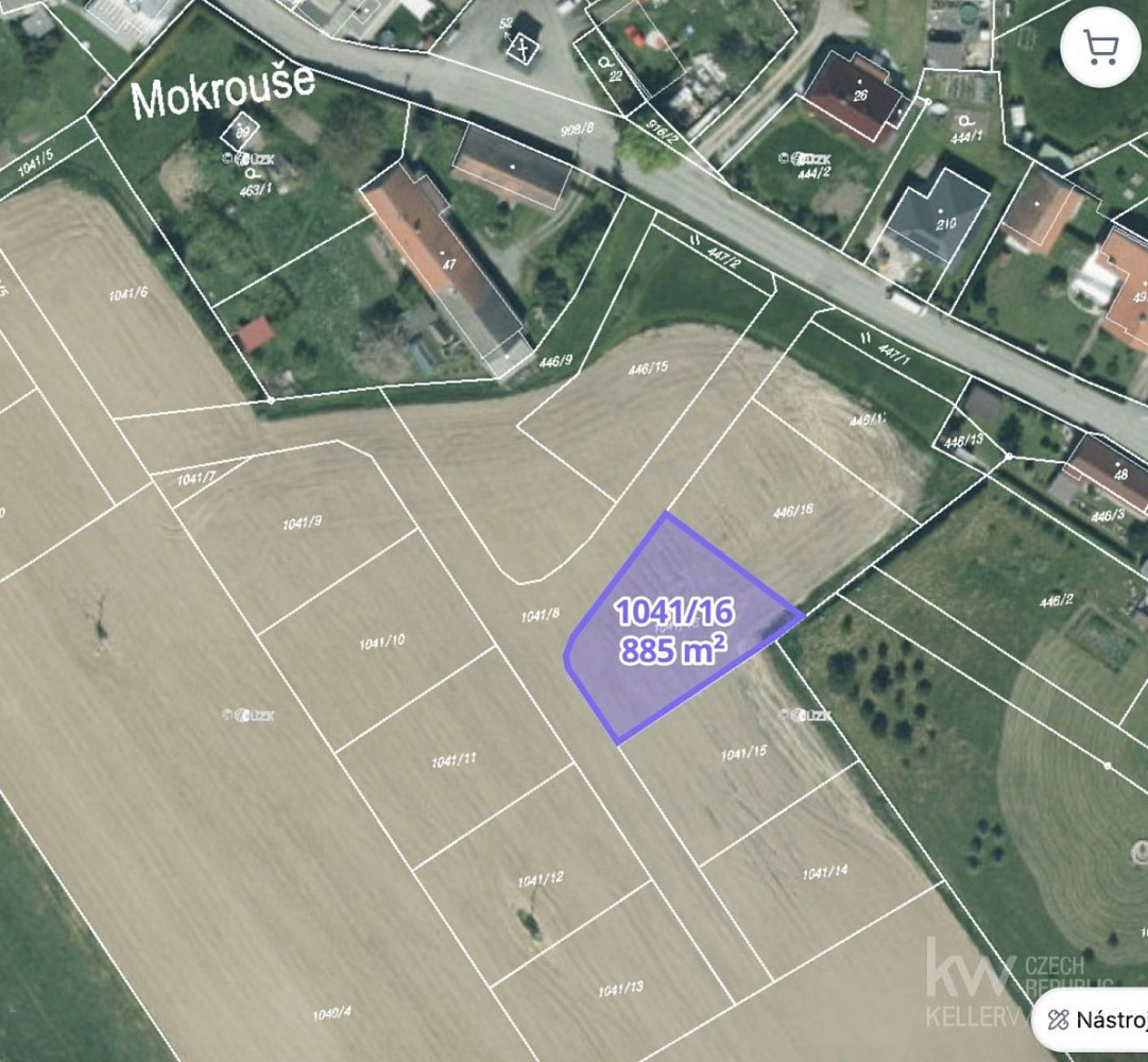 Prodej stavebního pozemku 885 m² – fotografie 2
