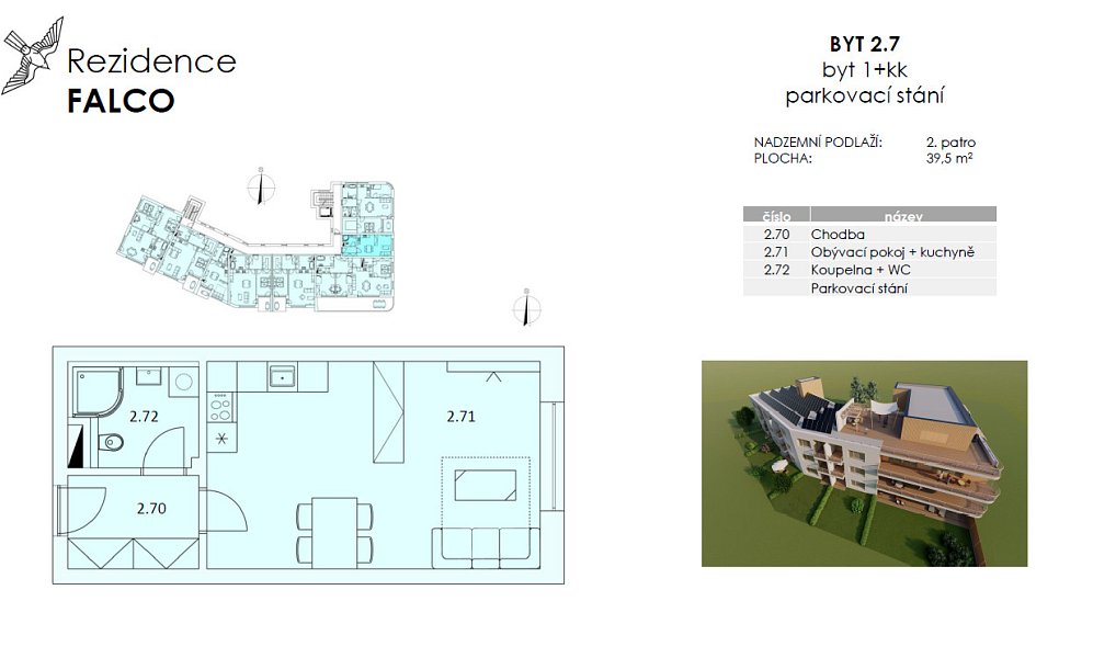 Prodej bytu 1+kk 40 m², Bakov nad Jizerou – náhled fotky 16