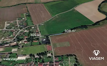 Prodej pole 613 m², Volduchy, okres Rokycany
