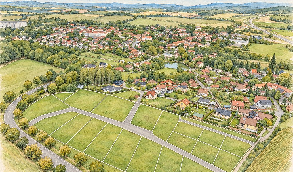 Prodej stavebního pozemku 856 m², Milín – náhled fotky 5