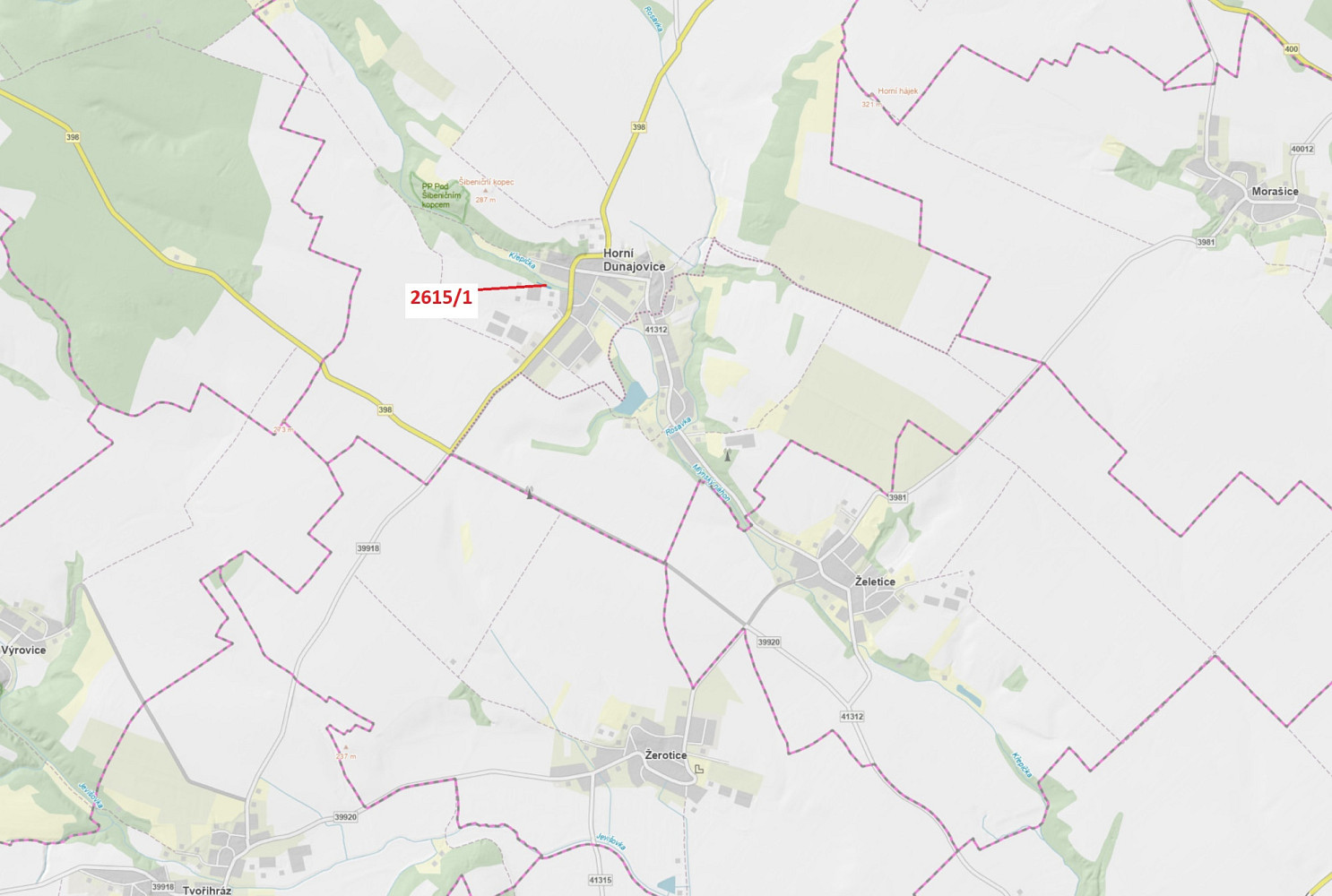 Dražba lesa 478 m²