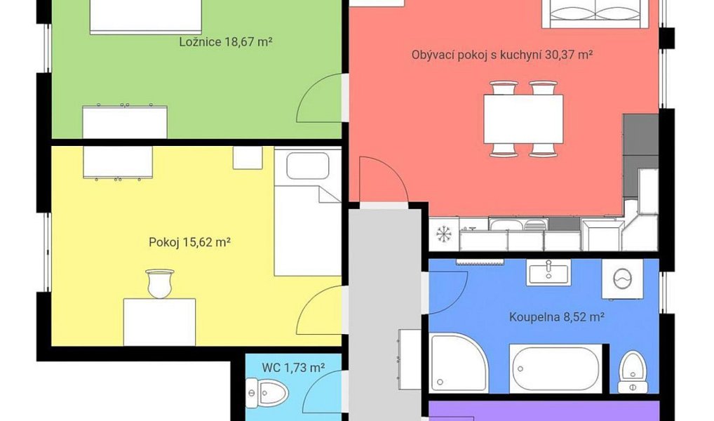 Prodej bytu 4+kk 95 m², Trhové Sviny – náhled fotky 14
