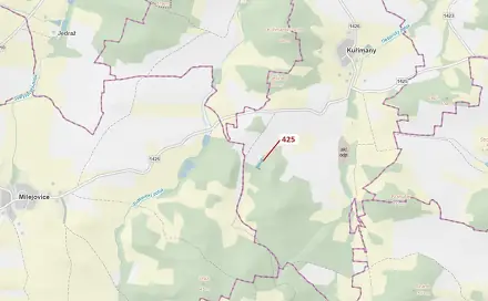 Dražba lesa 1 719 m², Kuřimany