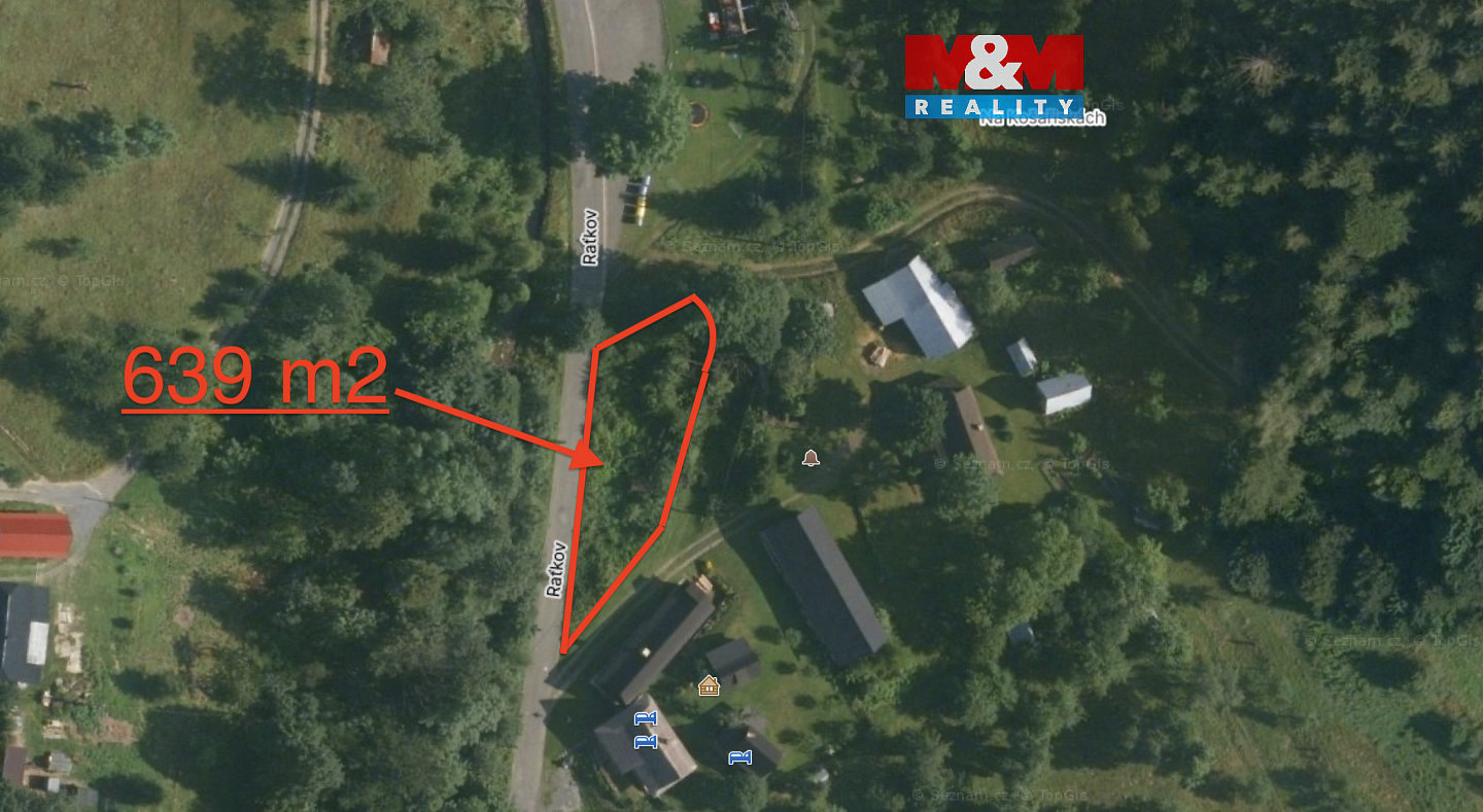 Prodej stavebního pozemku 639 m²