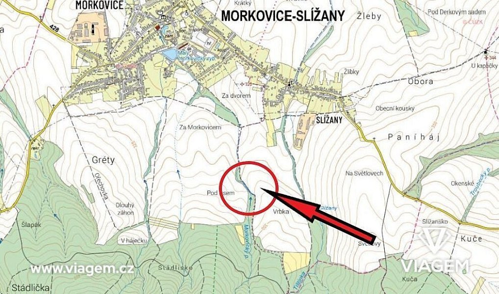 Prodej pole 548 m², Morkovice-Slížany – náhled fotky 4