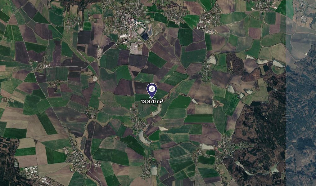 Prodej pole 1 734 m², Kosořice – náhled fotky 2