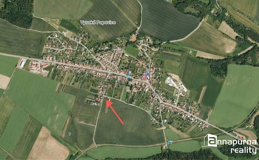 Prodej stavebního pozemku 996 m², Vysoké Popovice, okres Brno-venkov