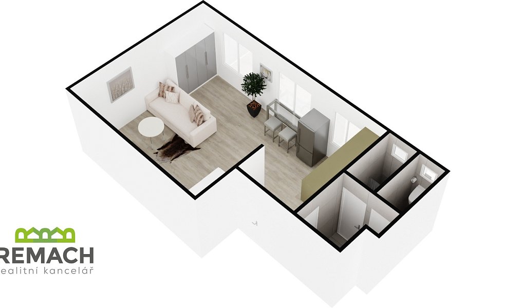Pronájem bytu 1+kk 38 m², Náchod – náhled fotky 9