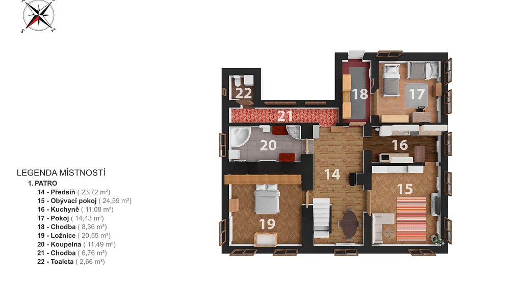 Prodej ubytovacího objektu 349 m², Česká Kamenice – náhled fotky 37