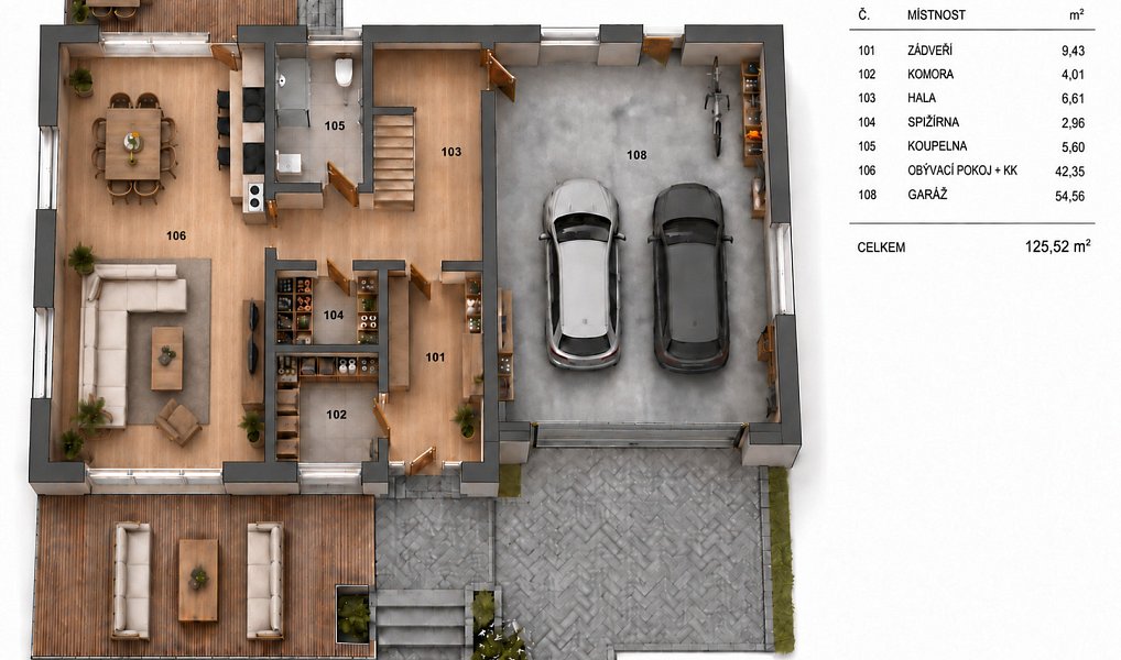 Prodej domu 329 m² s pozemkem 1 034 m², Sluhy – náhled fotky 35