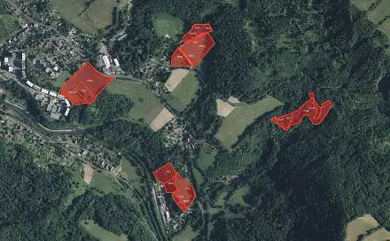 Prodej pole 27 316 m², Děčín - Děčín XXVII-Březiny