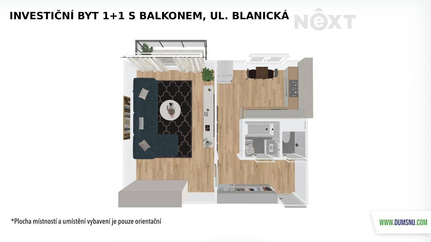 Byt 1+1 – Šumperk, okres Šumperk – pohled 3