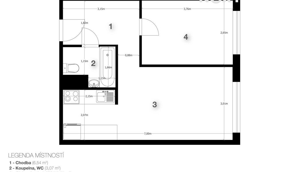 Prodej bytu 2+kk 39 m², Praha – náhled fotky 15