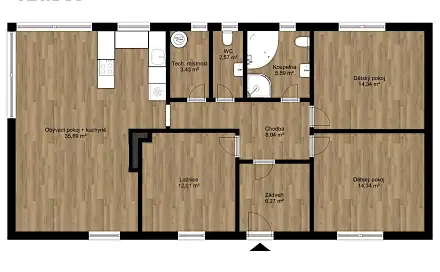 Prodej domu 102 m² s pozemkem 650 m², Česká Bříza, okres Plzeň-sever